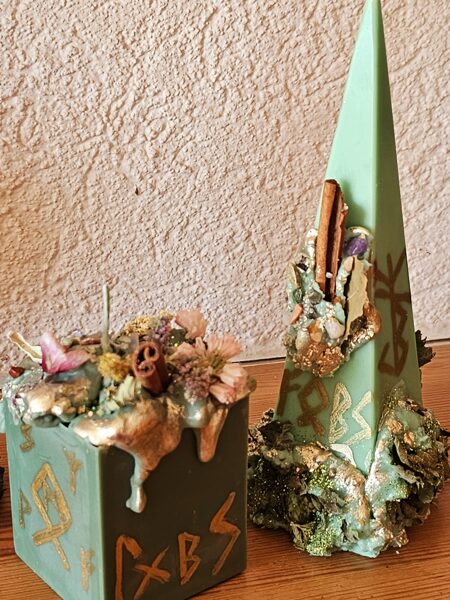 Rituālu sveču komplekts - finanšu veiksmei 